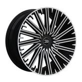 20" Drastic DS10-M Wheel 🌟 20X8.5 +35 5X108 + 5X114.3 🌟 C.B 73.1 Black & Machined Rim